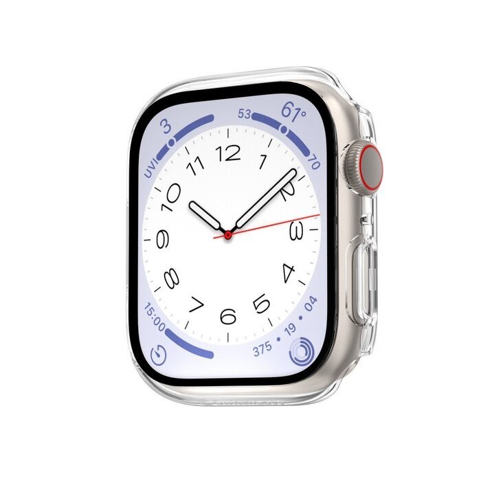 Захисний чохол із склом на екран Switcheasy Hybrid прозорий для Apple Watch S7/8/9 41mm (SAW241089TR22)