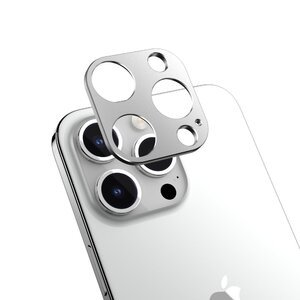 Захисний бампер на камеру Switcheasy Lenshield сріблястий для iPhone 15 Pro/Pro Max (SPH51P028SV23)