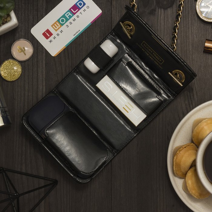 Чехол-сумочка SwitchEasy Lucky Tracy Midnight Pouch черный для iQOS/HEETS Чехол-сумочка SwitchEasy Lucky Tracy Midnight Pouch черный для iQOS/HEETS
