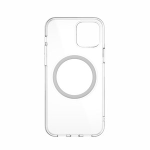 Чехол с поддержкой MagSafe Switcheasy MagClear серебристый для iPhone 12 mini
