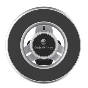 Автомобильный держатель Switcheasy MagMount (на кронштейне) серебристый для iPhone 12/12 Pro/12 mini/12 Pro Max