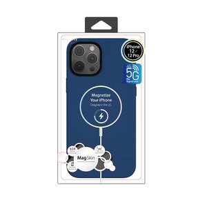 Чехол с поддержкой MagSafe Switcheasy MagSkin синий для iPhone 12/12 Pro