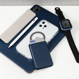 Магнитный карман-кошелек Switcheasy MagWallet для iPhone 12/12 Pro/12 Pro Max синий (GS-103-168-229-142)