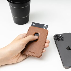 Магнітна кишеня-гаманець Switcheasy MagWallet для iPhone 12/12 Pro/12 Pro Max коричнева (GS-103-168-229-146)