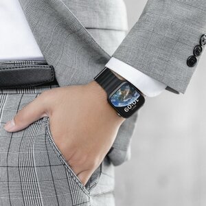 Ремінець Switcheasy Skin чорний для Apple Watch 42/44/45/49mm (MAW245078BK22)