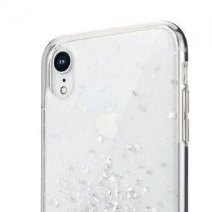 Блестящий чехол Switcheasy Starfield прозрачный для iPhone XR