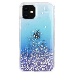 Чехол с блестками SwitchEasy Starfield Crystal синий для iPhone 11