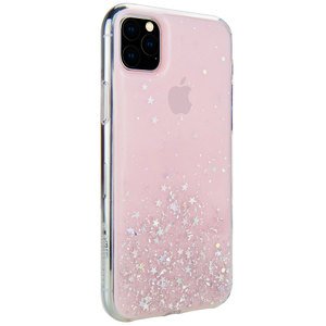 Чехол с блестками SwitchEasy Starfield розовый для iPhone 11 Pro Max