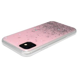 Чехол с блестками SwitchEasy Starfield розовый для iPhone 11