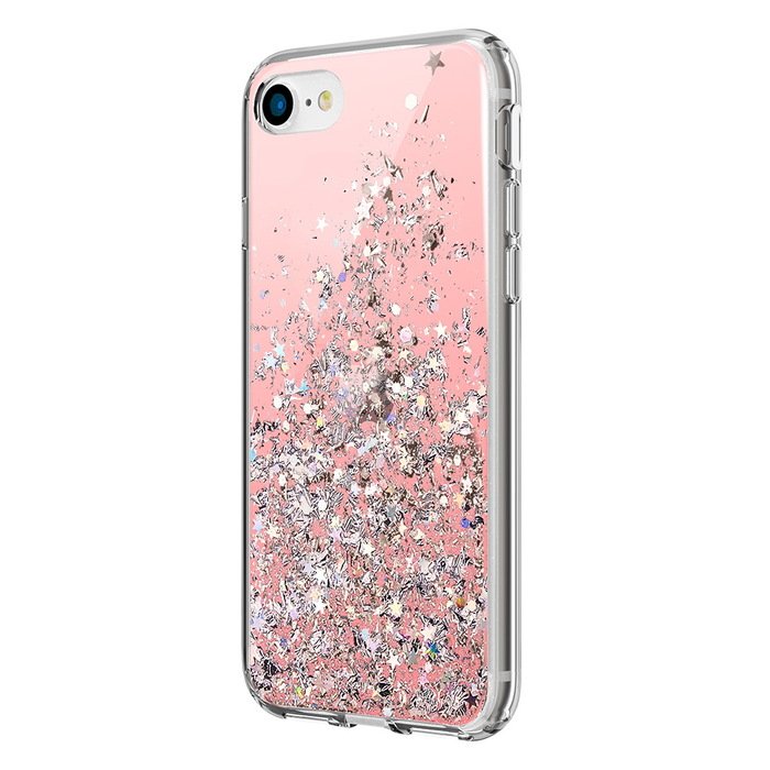 Чехол Switcheasy Starfield розовый для iPhone SE 2020