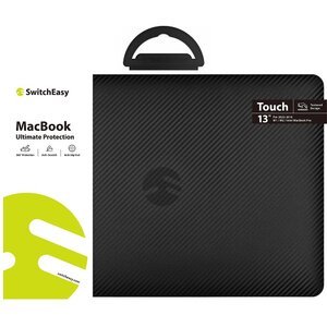Чохол Switcheasy Touch Carbon чорний для MacBook Pro 13 2022-2016 M2/M1/Intel (SMBP13059BB22)