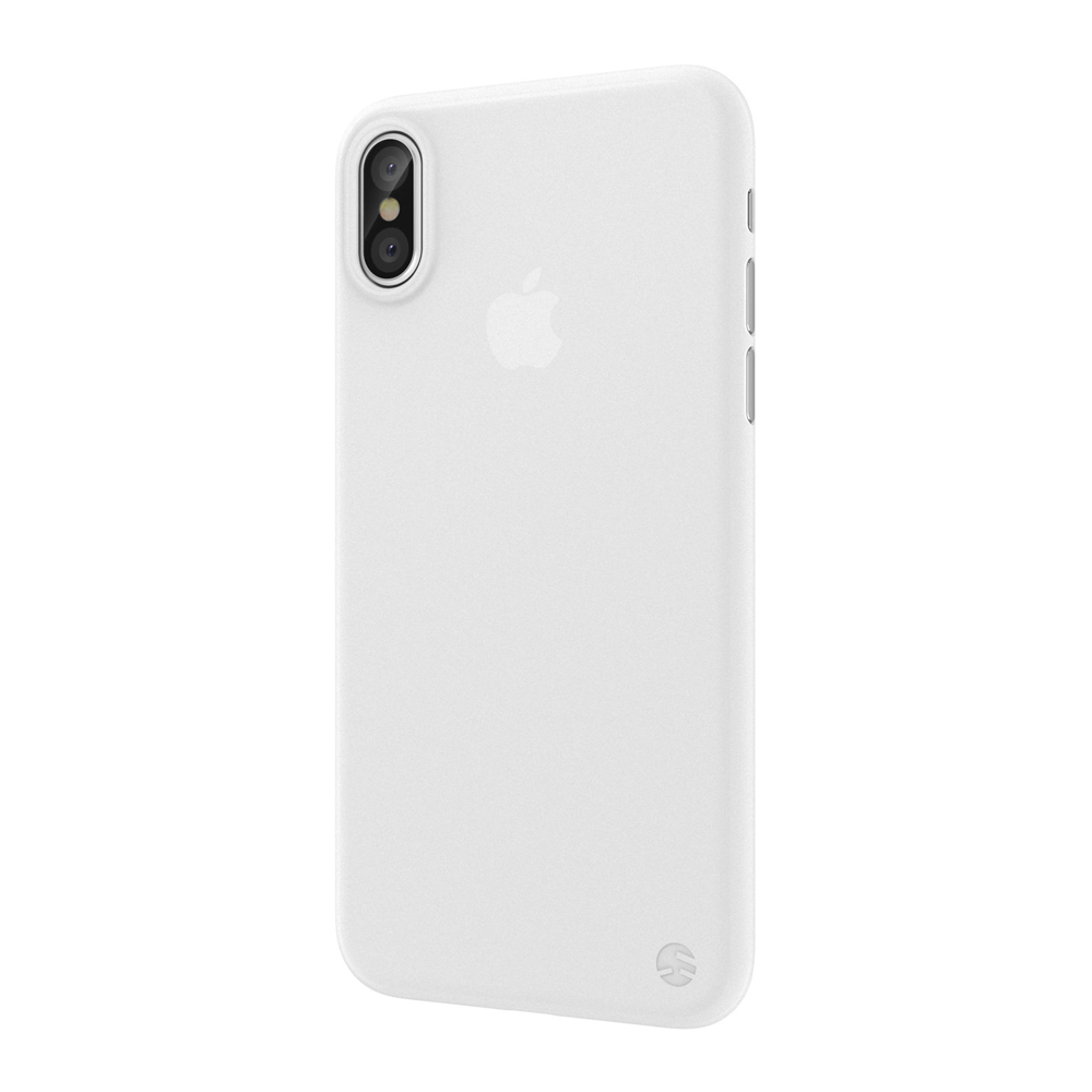 Полупрозрачный чехол SwitchEasy UltraSlim Protection белый для iPhone X/XS