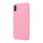 Полупрозрачный чехол SwitchEasy UltraSlim Protection розовый для iPhone X/XS