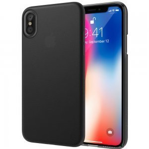 Полупрозрачный чехол SwitchEasy UltraSlim Protection черный для iPhone X/XS