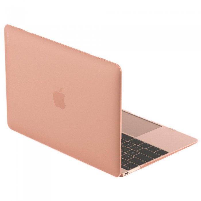 Полупрозрачный чехол SwitchEasy Nude розовый для Macbook 12"