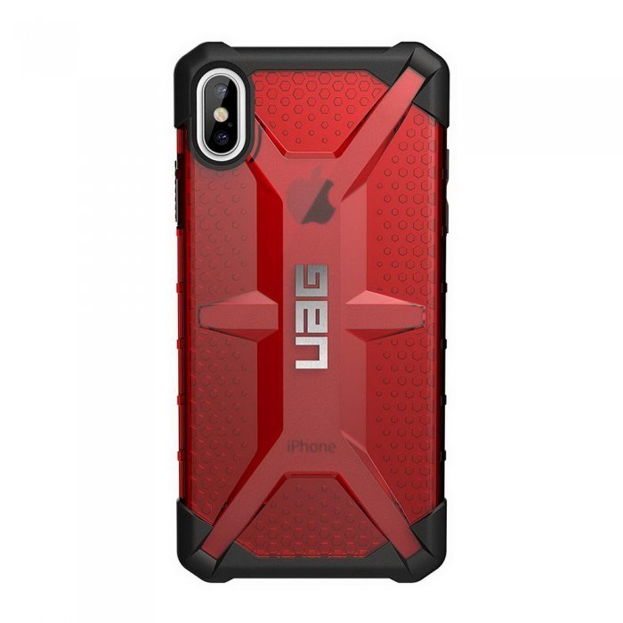 Противоударный полупрозрачный чехол UAG Plasma красный для iPhone XS Max Противоударный полупрозрачный чехол UAG Plasma красный для iPhone XS Max