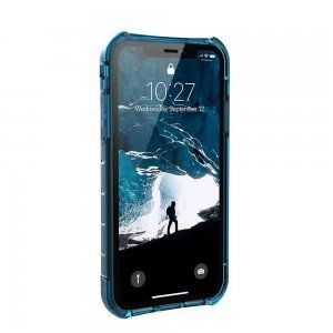 Противоударный полупрозрачный чехол UAG Plyo синий для iPhone XR