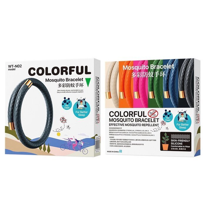 Браслет-репелент Wekome Colorful Mosquito чорний (WT-N02)