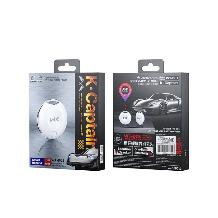 Трекер Wekome K·Captain Series Tracking Tag білий (WT-D01) Трекер Wekome K·Captain Series Tracking Tag білий (WT-D01)