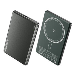 Зовнішний акумулятор Wk Wekome Ultra-Thin Magnetic 5000mAh 15W зелений (WP-30)