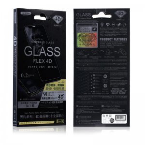 Защитное стекло WK Black Panther Series Flex 4D Curved Tempered Glass черное для iPhone 6/6S/7/8