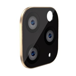 Защитное стекло на камеру WK Design Metal Version золотое для iPhone 11
