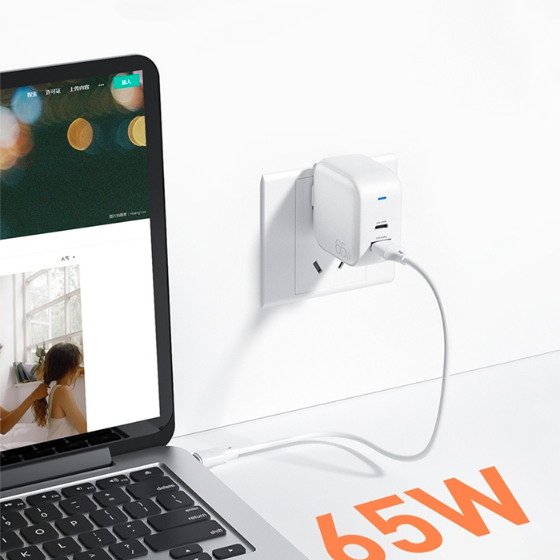 Сетевое зарядное устройство WK Design Charger 65W GaN (WP-U113-WH) белое Сетевое зарядное устройство WK Design Charger 65W GaN (WP-U113-WH) белое