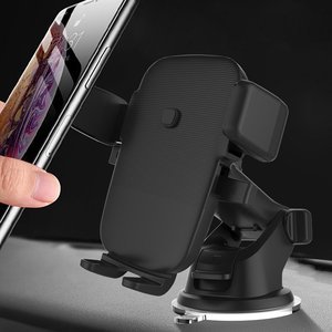 Беспроводное автомобильное зарядное устройство и держатель WK Design Enjoy LITE Phone Holder With Wireless Charger With Suction Cup (WP-U48) черное