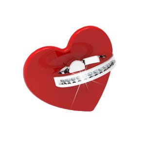 Держатель-кольцо для смартфона WK Design Heart красный