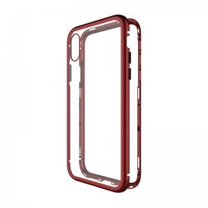 Стеклянный чехол WK Design Magnets красный для iPhone XS Max