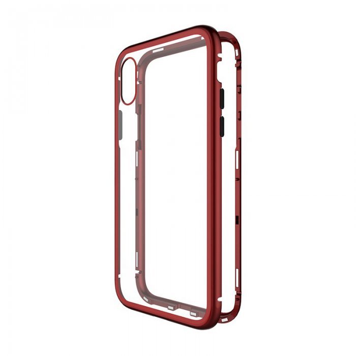 Скляний чохол WK Design Magnets червоний для iPhone X/XS