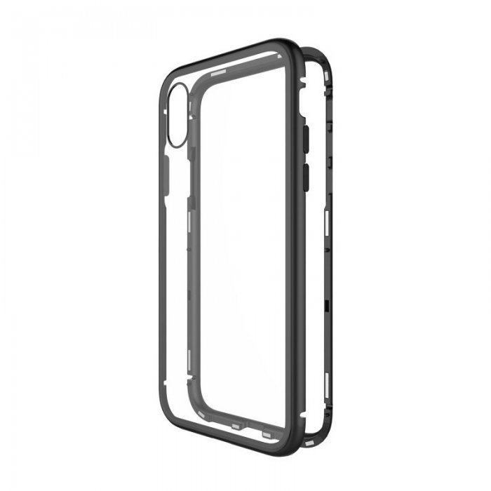 Стеклянный чехол WK Design Magnets черный для iPhone X/XS