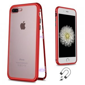 Скляний чохол WK Design Magnets червоний для iPhone 7 Plus / 8 Plus