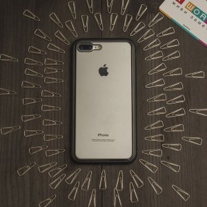 Стеклянный чехол WK Design Magnets черный для iPhone 7 Plus/8 Plus