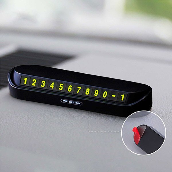 Парковочная карта (автовизитка) WK Design Parking Sign черная