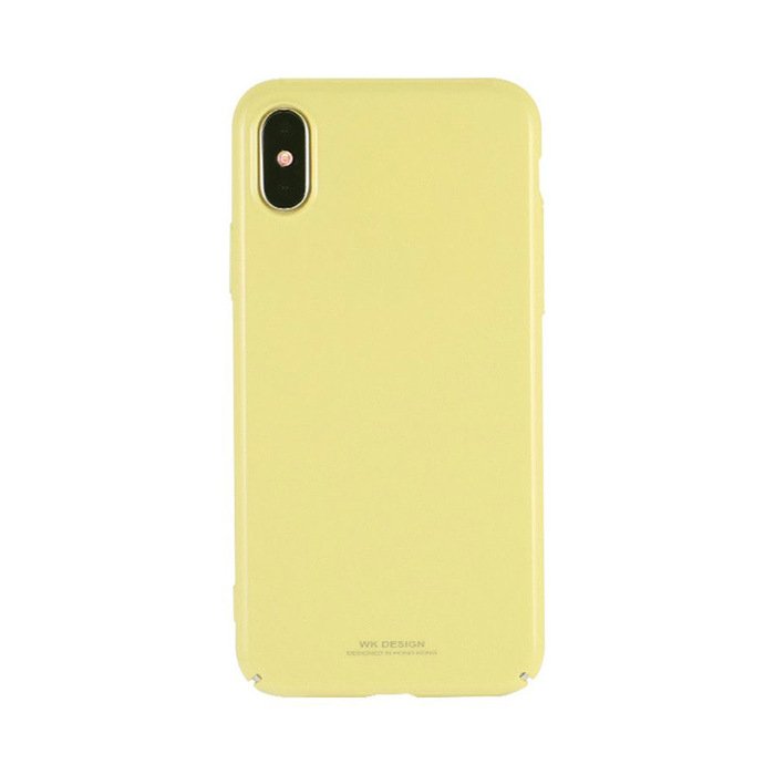 Пластиковый чехол WK Design Sugar желтый для iPhone X/XS