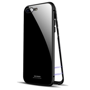 Стеклянный чехол WK Magneto черный для iPhone 7 Plus/8 Plus