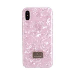 Блестящий чехол WK Shell розовый для iPhone X