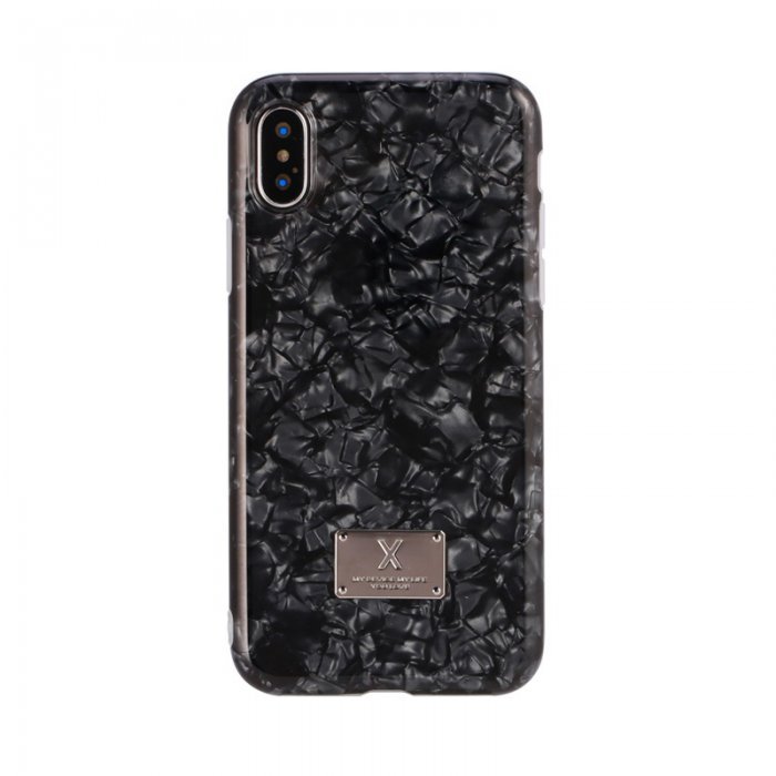 Блискучий чохол WK Shell чорний для iPhone 8/7/SE 2020