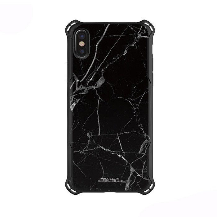 Пластиковий чохол WK Design Earl Marble чорний для iPhone X/XS