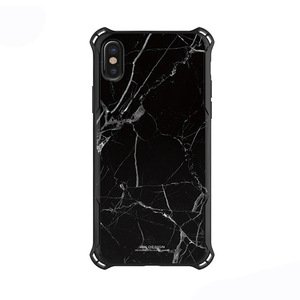 Пластиковый чехол WK Design Earl Marble чёрный для iPhone X/XS