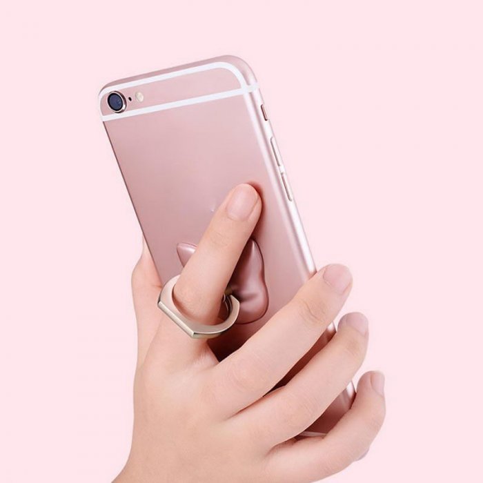 Подставка для смартфона - WK Mini Smart Ring серебристая Подставка для смартфона - WK Mini Smart Ring серебристая
