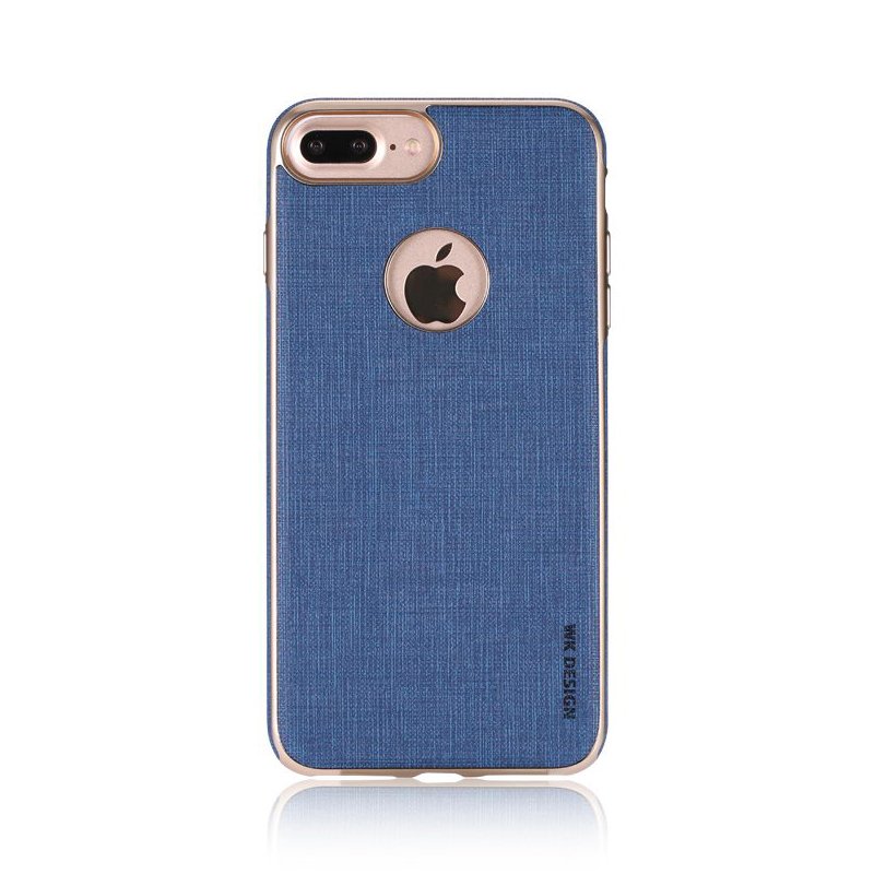 Кожаный чехол WK Splendor синий для iPhone 8/7/SE 2020