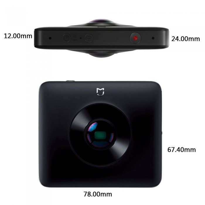 Экшн камера Xiaomi Mijia 360° Panoramic Camera чёрная Экшн камера Xiaomi Mijia 360° Panoramic Camera чёрная