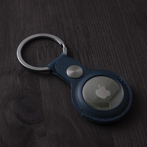 Чехол Yosyn Leather Key Ring синий для AirTag