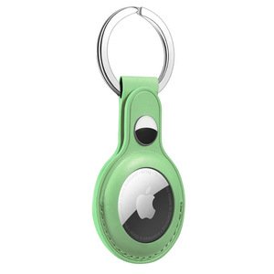 Чехол Yosyn Leather Key Ring зелёный для AirTag