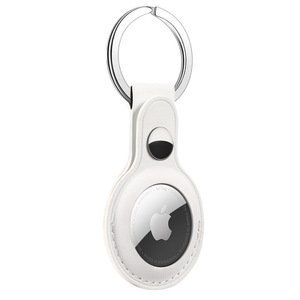 Чехол Yosyn Leather Key Ring белый для AirTag