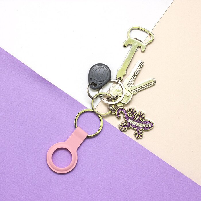 Силиконовый чехол Yosyn Loop розовый для AirTag