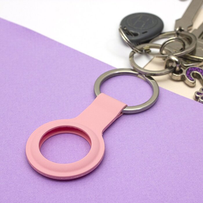 Силиконовый чехол Yosyn Loop розовый для AirTag