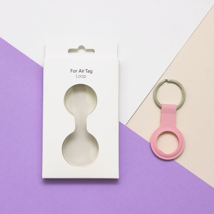 Силиконовый чехол Yosyn Loop розовый для AirTag